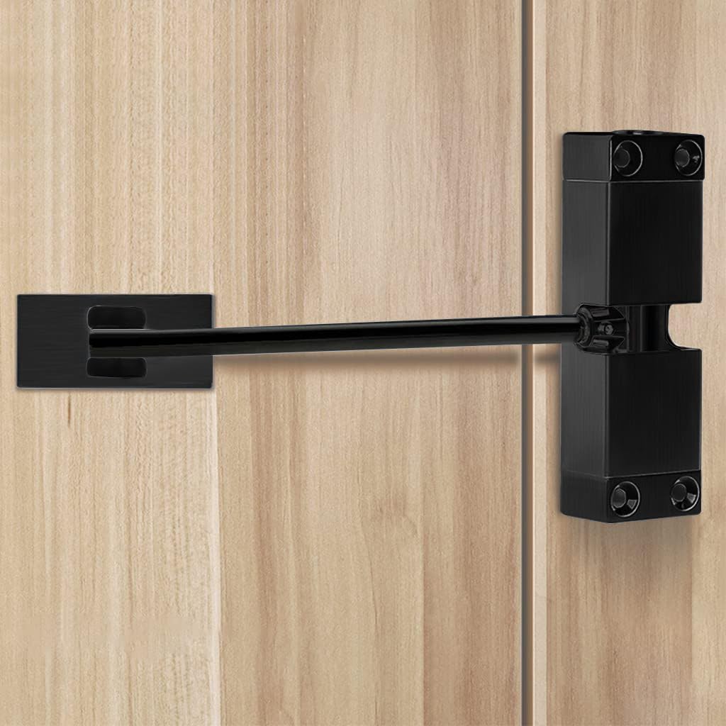 HASTHIP Door Closer Automatic Aluminum Alloy Safety Spring Door Closer, Adjustable Closing Door Hinge Quiet Door Closer for Wooden Door, Metal Door, Security Door, Weight Up to 30 Kgs (Black) HASTHIP Door Closer Automatic Aluminum Alloy Safety Spring Door Closer, Adjustable Closing Door Hinge Quiet Door Closer for Wooden Door, Metal Door, Security Door, Weight Up to 30 Kgs (Black)